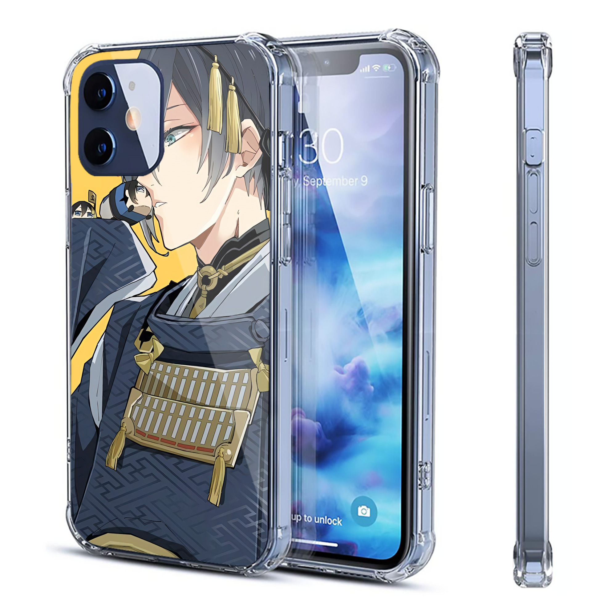 （画像用） 刀剣乱舞 Touken Ranbu 【iPhone 12シリーズ対応】透明スマホケース（クリアソフトケース）